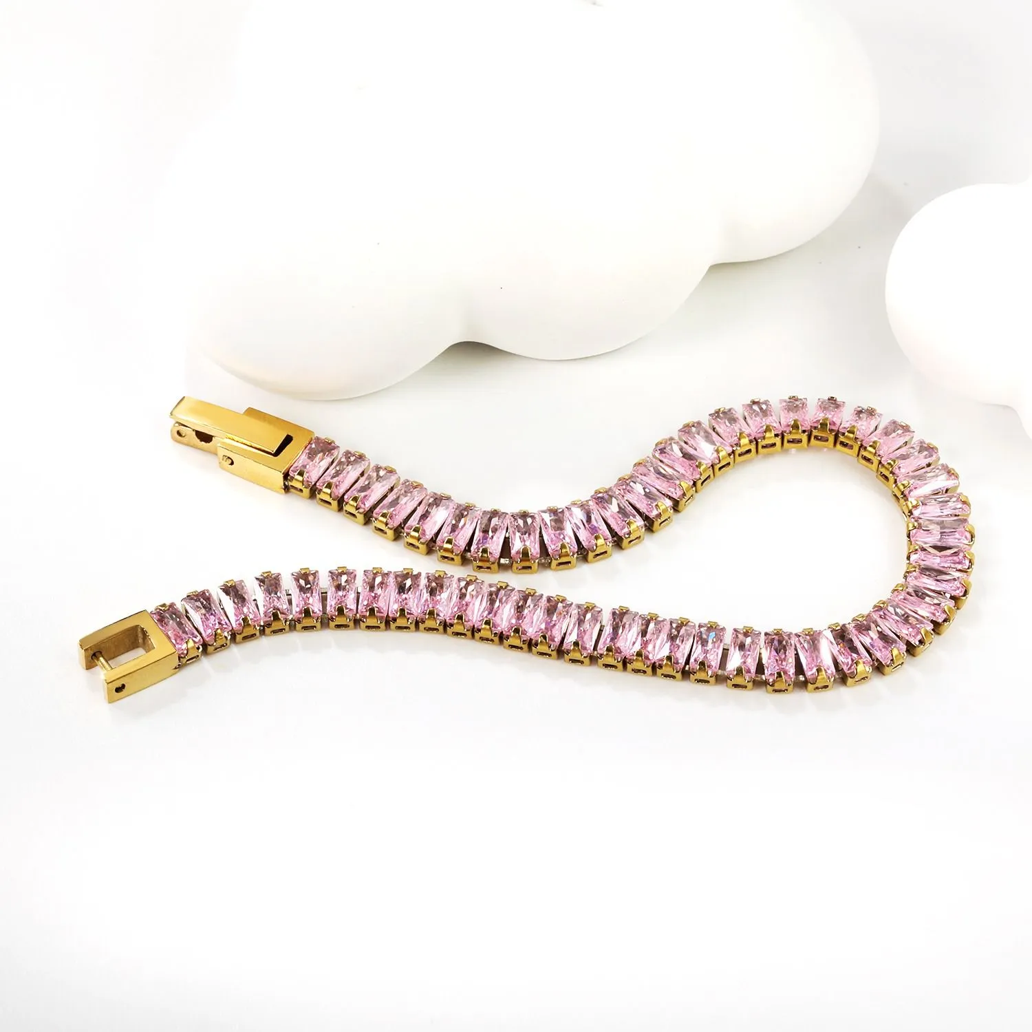 Diamond classic bracelet pink