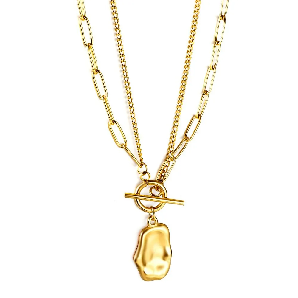 Double necklaces gold