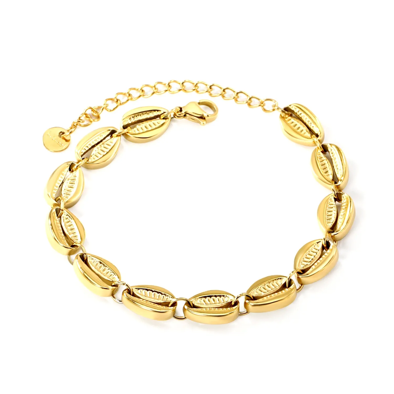 Gold sea shell bracelet